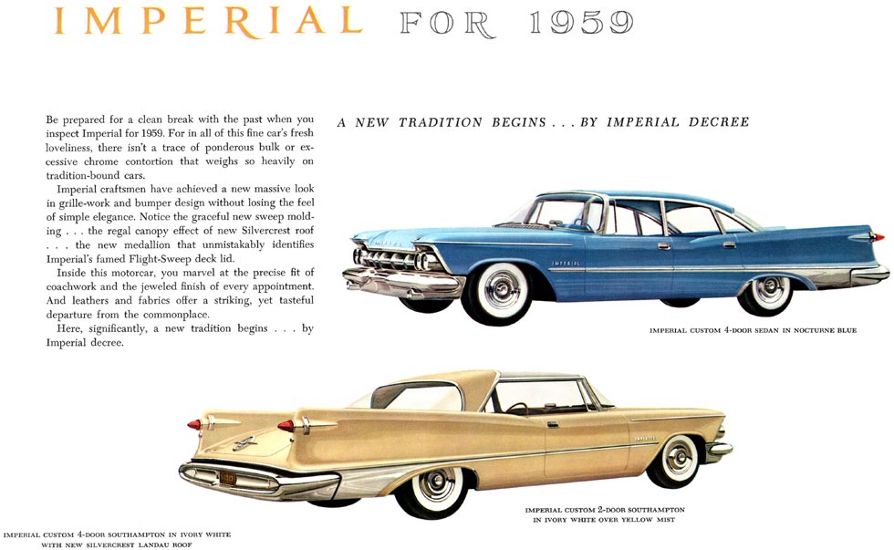 1959 Chrysler Imperial Brochure Page 3